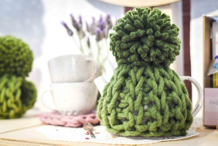 Chunky Teapot Cosy Australian Merino Wool Handmade | Homelea Lass