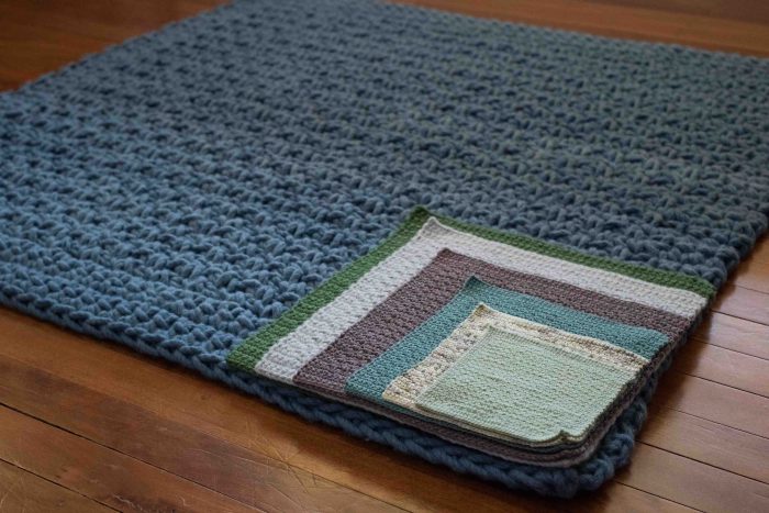 Choose Your Yarn Advent-ure Blanket square sizes | Homelea Lass contemporary crochet